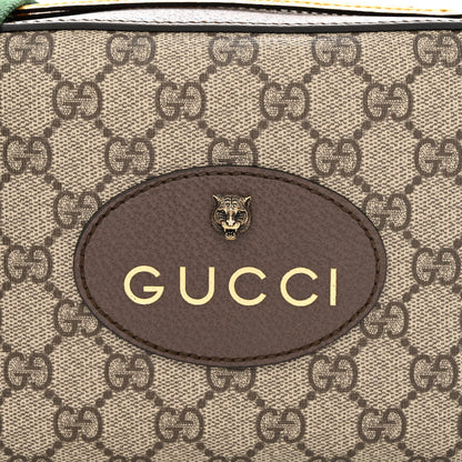 Gucci GG Supreme Monogram Web Neo Vintage Shoulder Bag Beige New Acero Crop 9 of 11