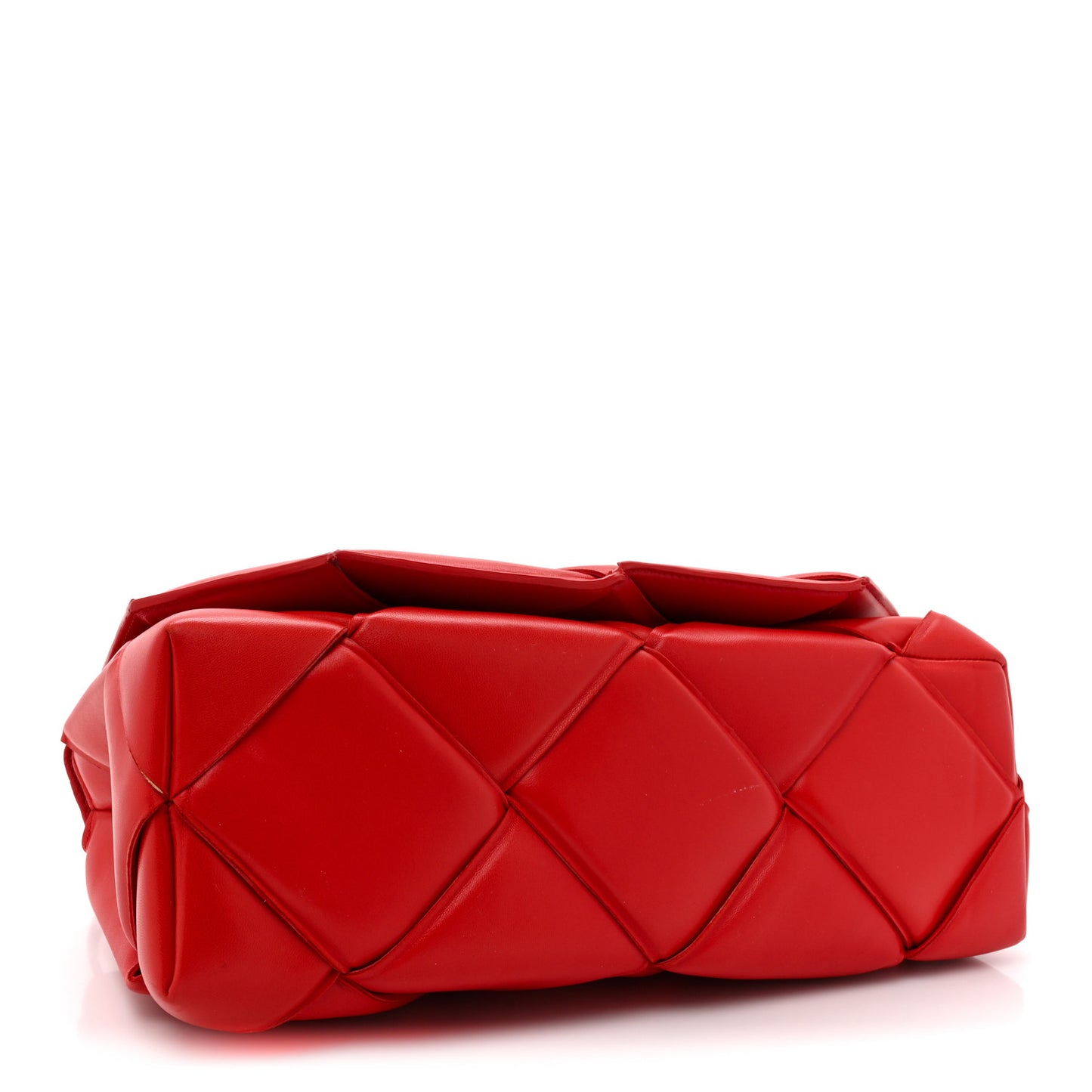 Nappa Intreccio Padded Top Handle Shoulder Bag Nail Polish