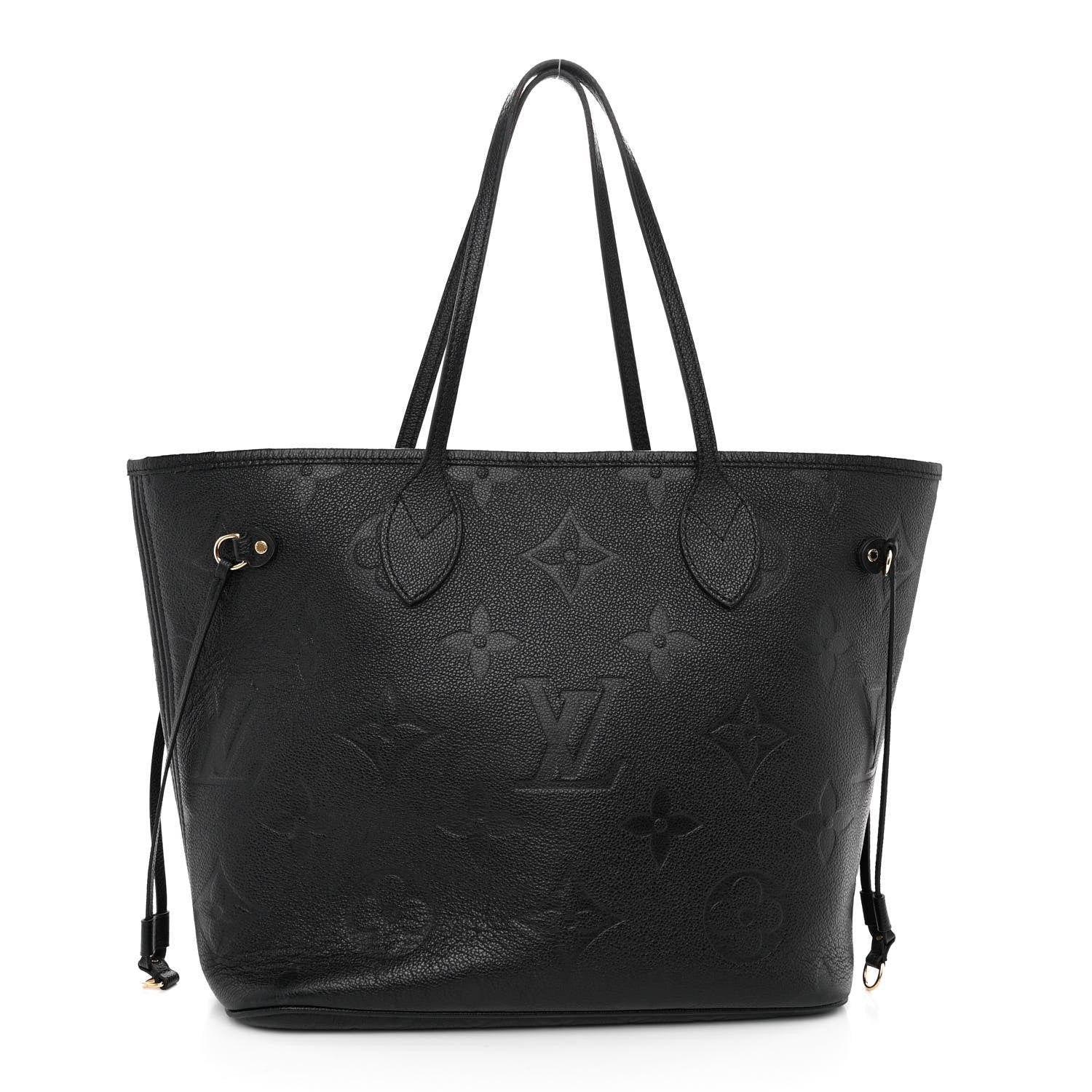 Louis Vuitton Empreinte Monogram Giant Neverfull MM Black 3 of 12