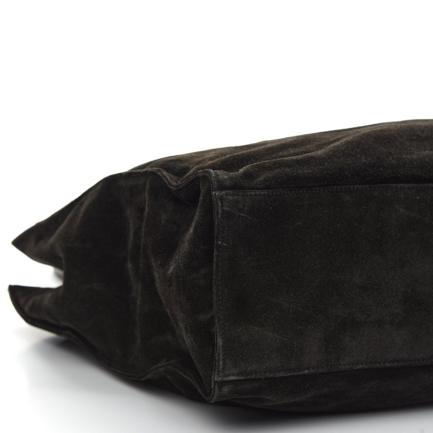 Suede CC Shoulder Bag Black