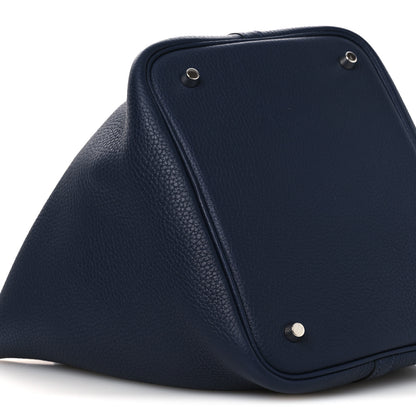 Hermes Taurillon Clemence Picotin Lock 22 MM Bleu Nuit 9 of 10