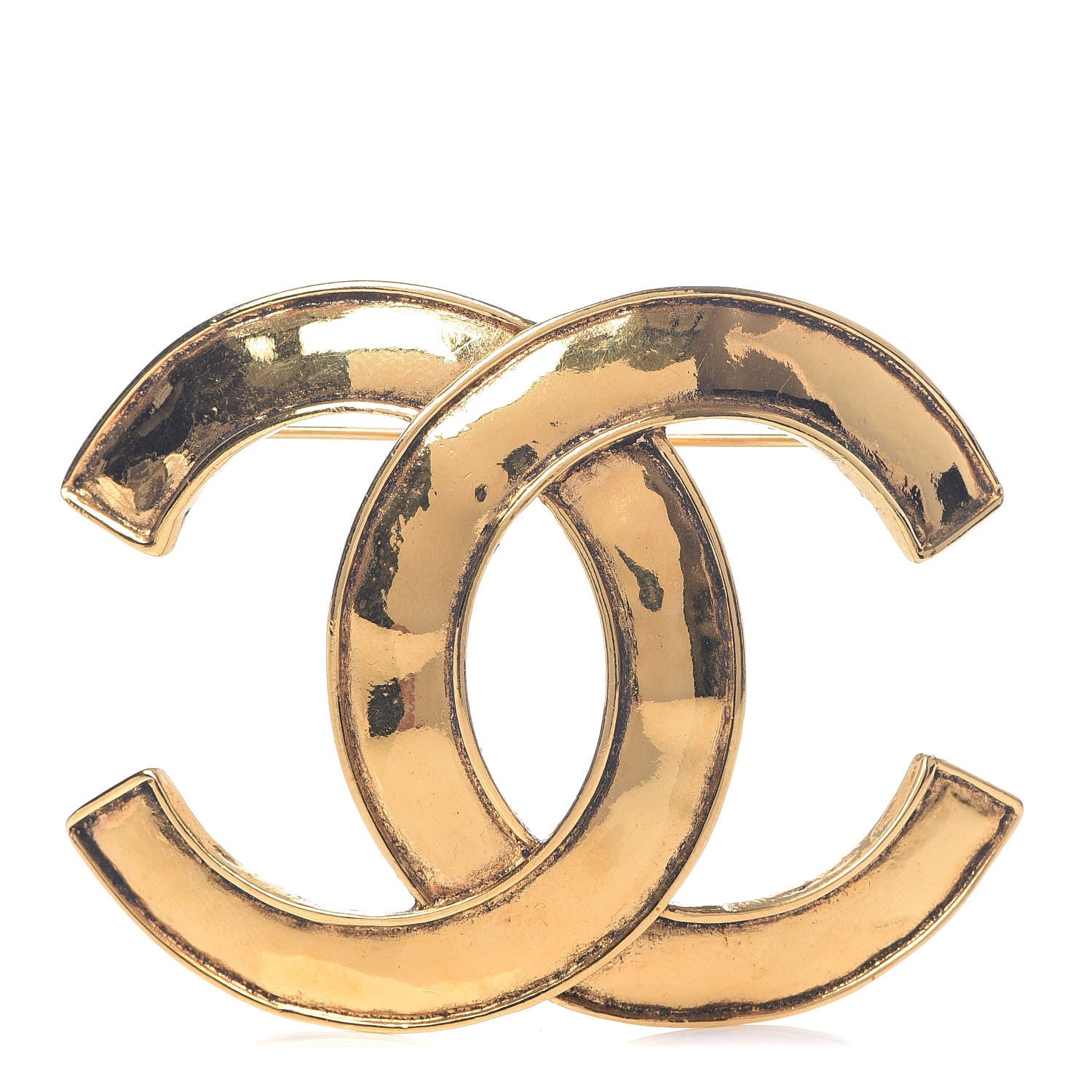 Chanel Large CC Brooch Gold 1 of 5