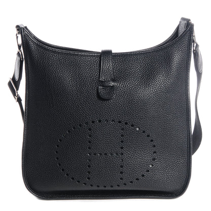 Hermes Taurillon Clemence Evelyne III GM Black 1 of 15