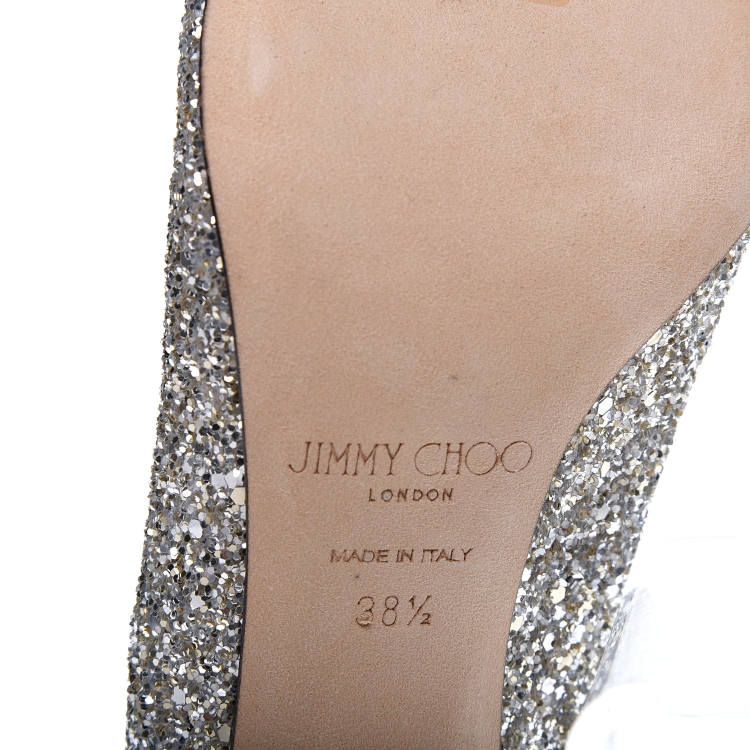 Jimmy Choo Glitter Erin 85 Slingback Pump 38.5 8 of 11