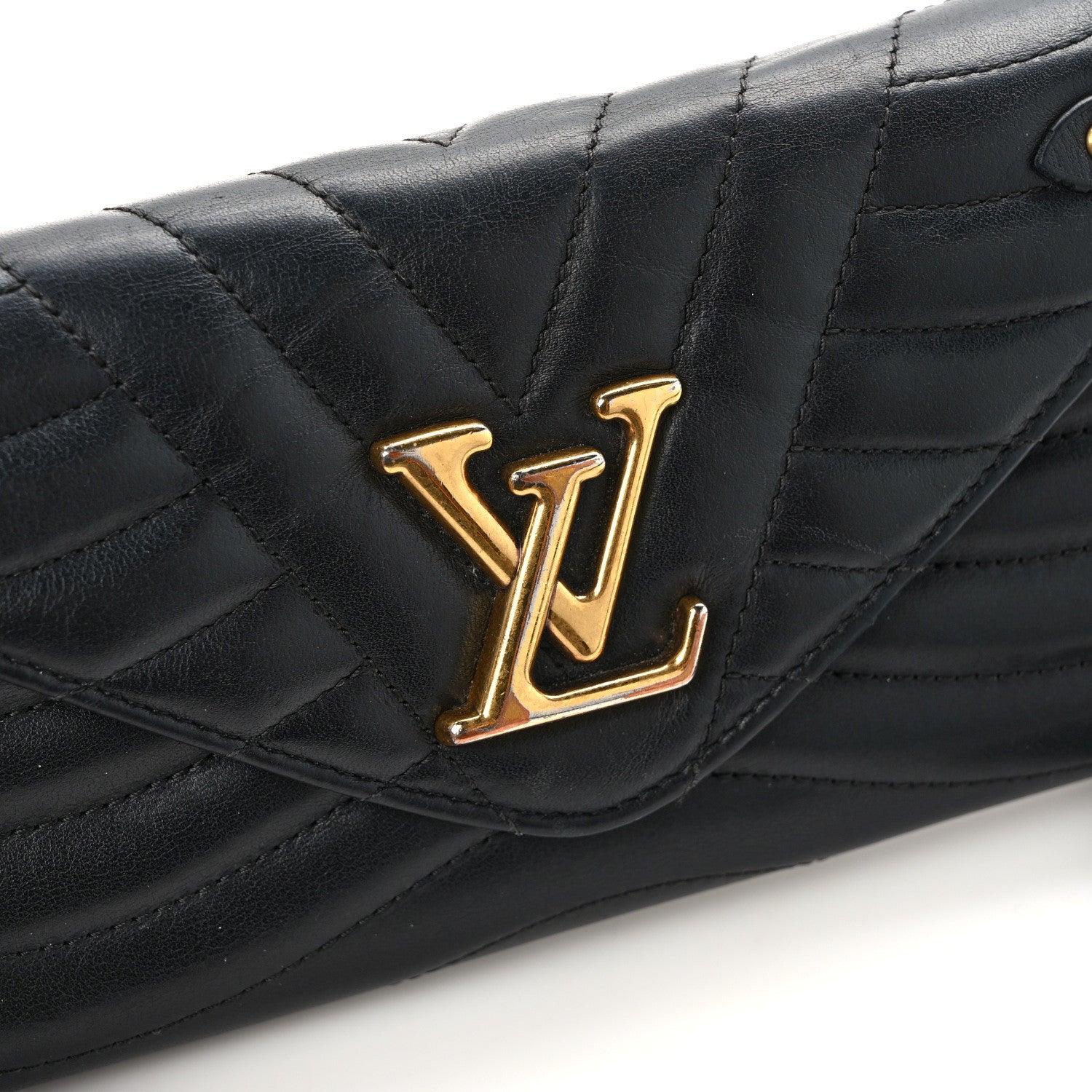 Louis Vuitton Calfskin New Wave Long Wallet Black 8 of 12