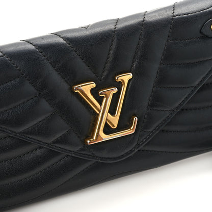Louis Vuitton Calfskin New Wave Long Wallet Black 8 of 12