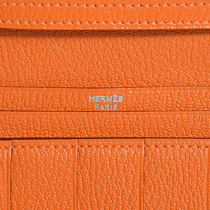Hermes Chevre Mysore Bearn Wallet Orange 8 of 12
