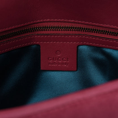Gucci Velvet Matelasse Small GG Marmont Shoulder Bag Light Raspberry Rose 8 of 10