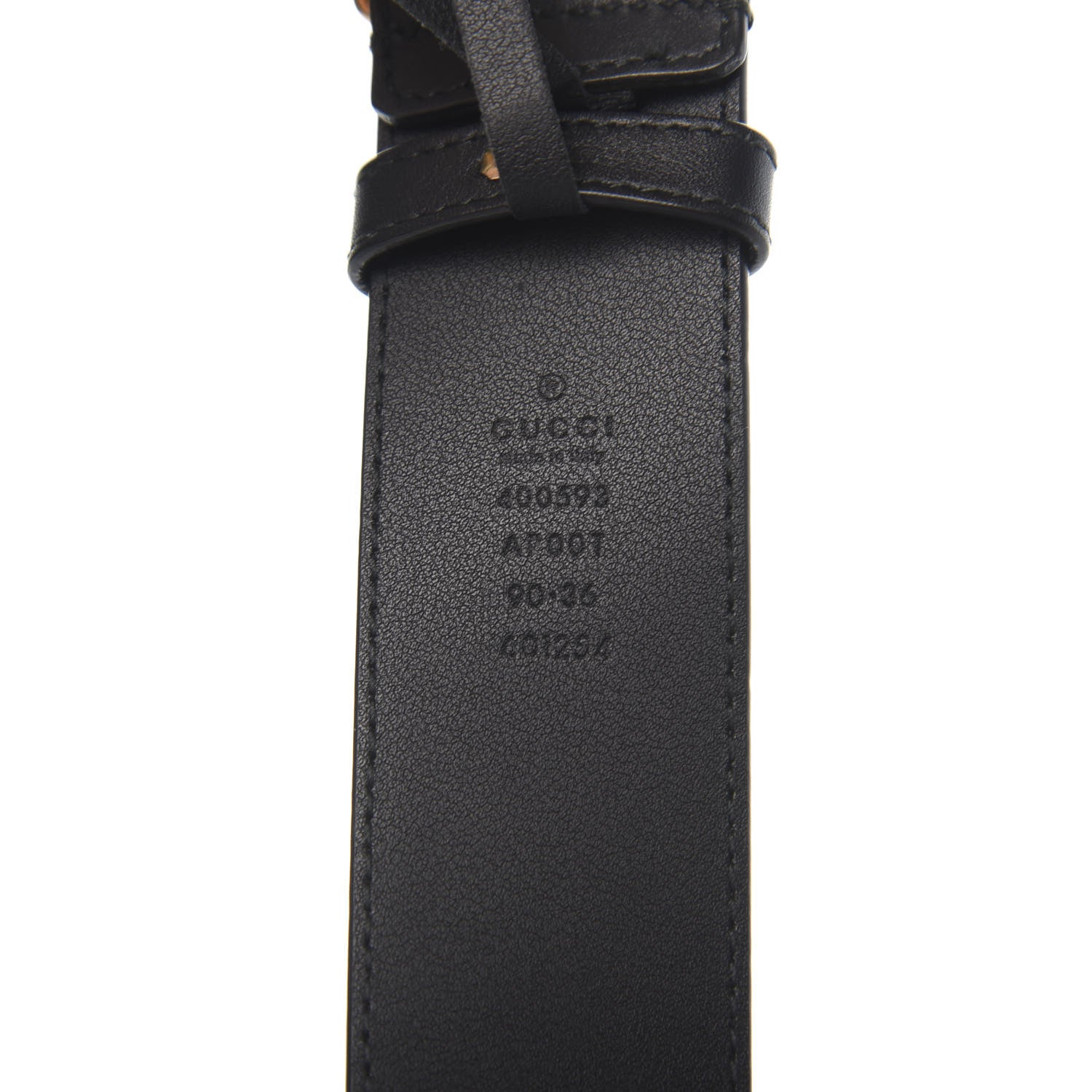 Gucci Calfskin Double G 40mm Belt 90 36 Black 3 of 5