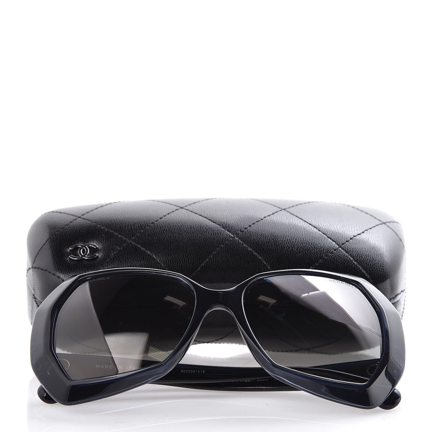 Chanel Acetate Oversized Sunglasses 5365 Blue 8 of 8