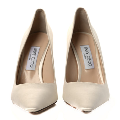 Jimmy Choo Satin Romy 100 Pumps 39 Ivory 3 of 10
