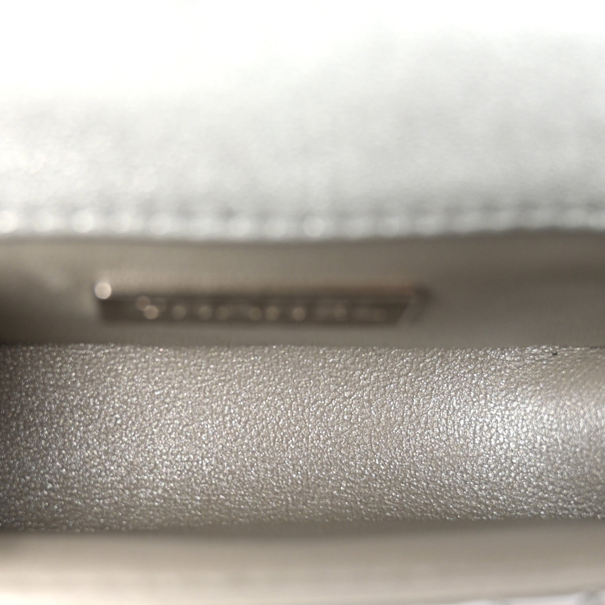 Chanel Mirror Calfskin Small Top Handle Clutch With Chain Silver 5 of 11