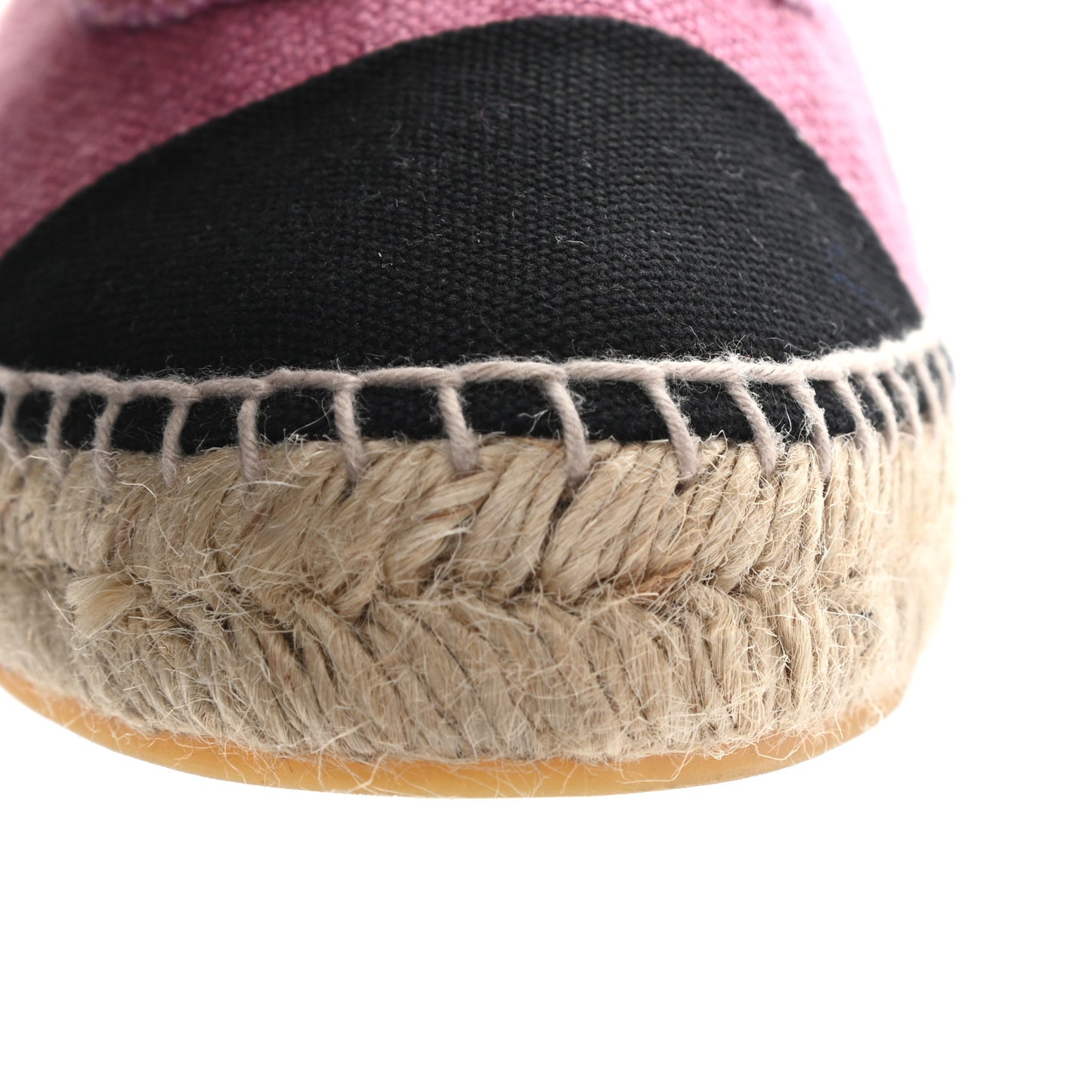 Linen CC Espadrilles 39 Pink Black