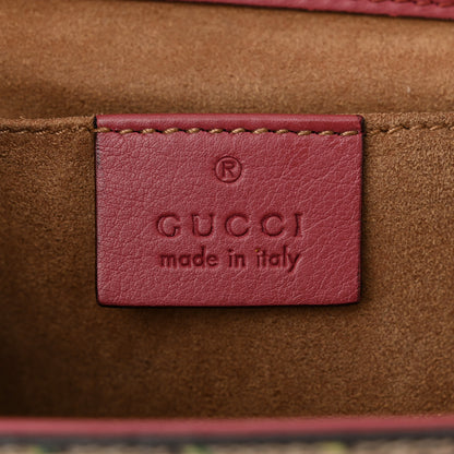 Gucci GG Supreme Monogram Blooms Small Padlock Shoulder Bag Beige Multicolor Dry Rose 6 of 11