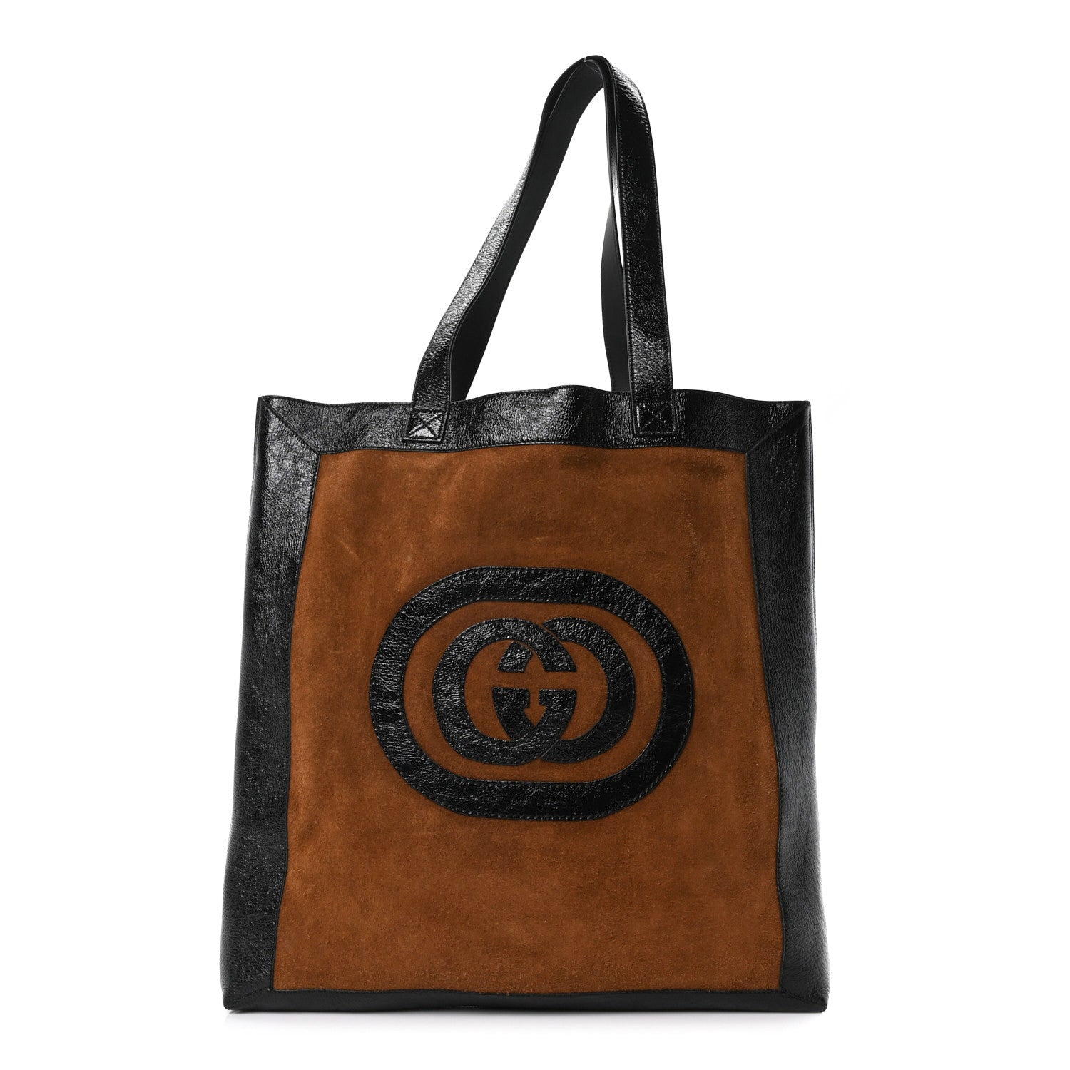Gucci Suede Large Ophidia Vertical Shopping Tote Chestnut 1 of 11