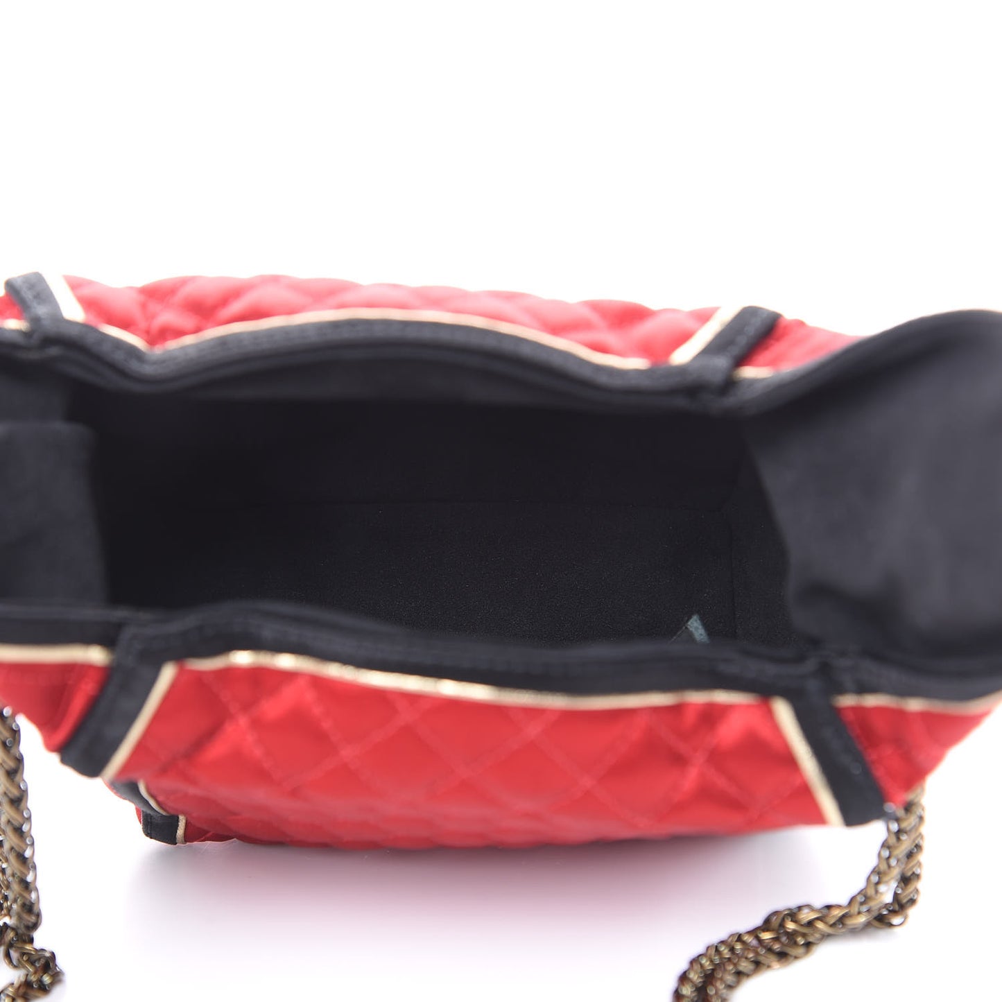 Satin Paris Shanghai Take Away Evening Bag Red
