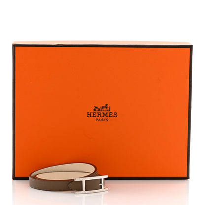 Hermes Swift Behapi Double Tour Reversible Bracelet T2 Etoupe Nata 7 of 7