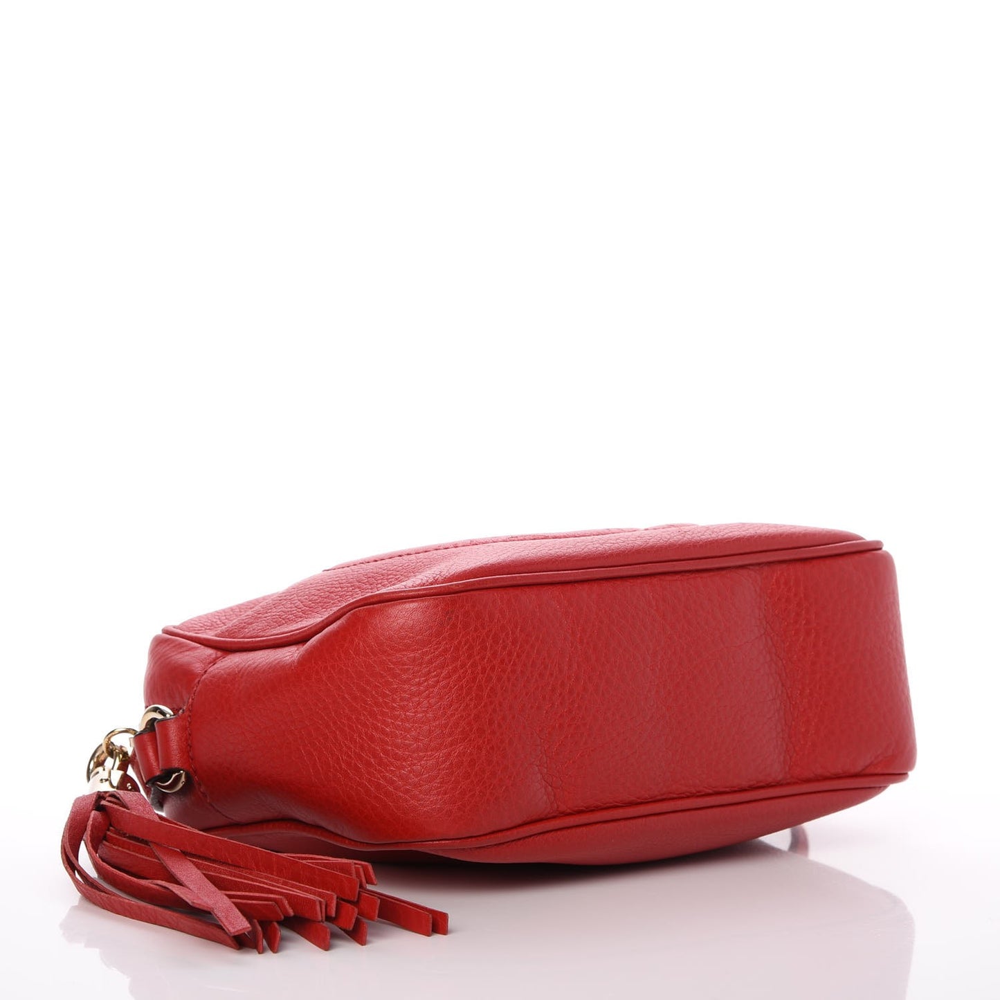 Pebbled Calfskin Small Soho Disco Bag Tabasco Red