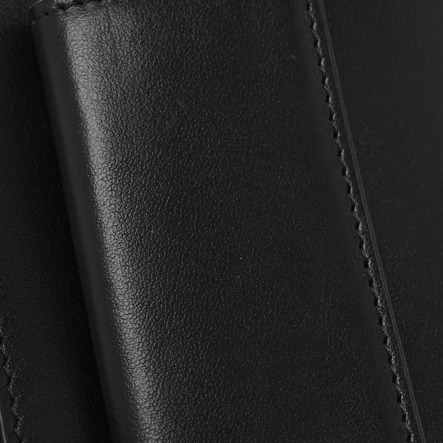 Glazed Fabric Vitello King FF 1974 Diagonal Bi-Fold Wallet Grey Black Sunflower