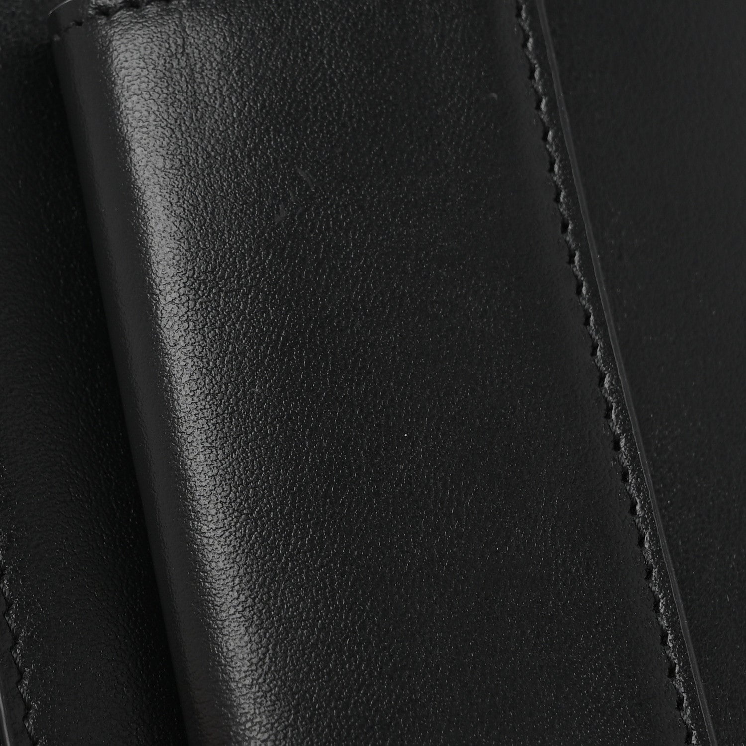 Fendi Glazed Fabric Vitello King FF 1974 Diagonal Bi-Fold Wallet Grey Black Sunflower 8 of 10