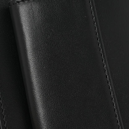 Fendi Glazed Fabric Vitello King FF 1974 Diagonal Bi-Fold Wallet Grey Black Sunflower 8 of 10