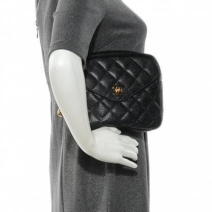 Chanel Caviar Flap Waist Bag Black 2 of 9