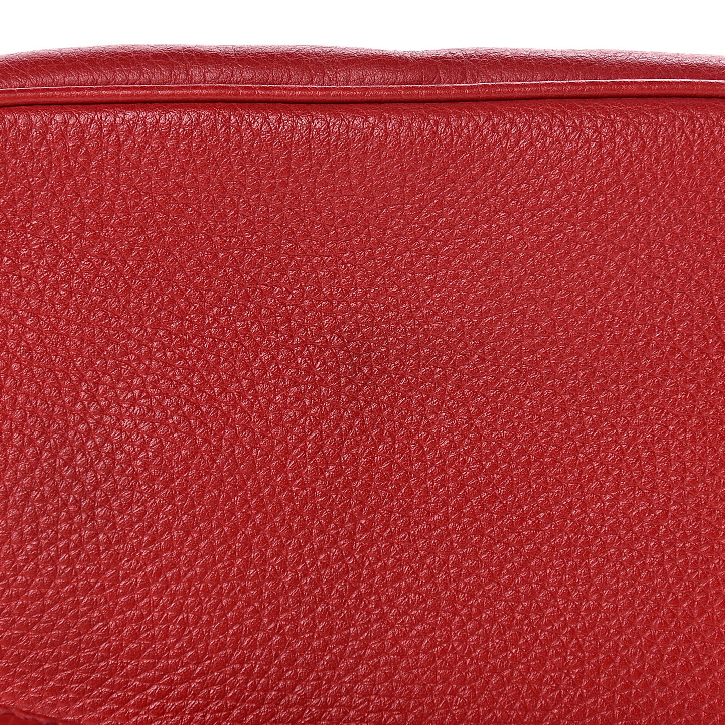 Pebbled Calfskin Small Soho Disco Bag Tabasco Red