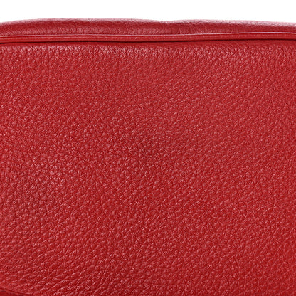 Gucci Pebbled Calfskin Small Soho Disco Bag Tabasco Red 8 of 11