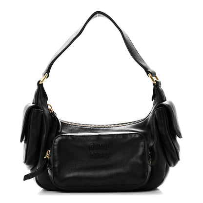 Miu Miu Nappa Multi Pocket Hobo Black 1 of 9