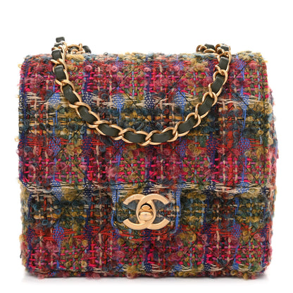 Chanel Tweed Quilted Mini Square Flap Multicolor 1 of 11