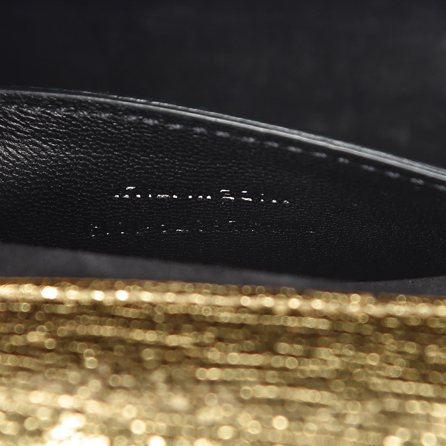 Saint Laurent Metallic Calfskin Monogram Cassandre Clutch Gold 7 of 11