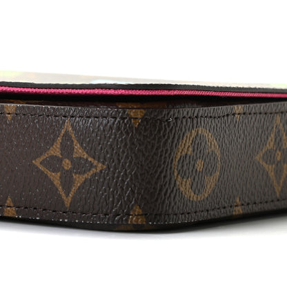 Louis Vuitton Monogram 2021 Christmas Animation Hollywood Pochette Felicie Chain Wallet Fuchsia 10 of 10