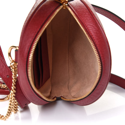 Gucci GG Supreme Monogram Web Flora Mini Ophidia Round Backpack Red 5 of 9