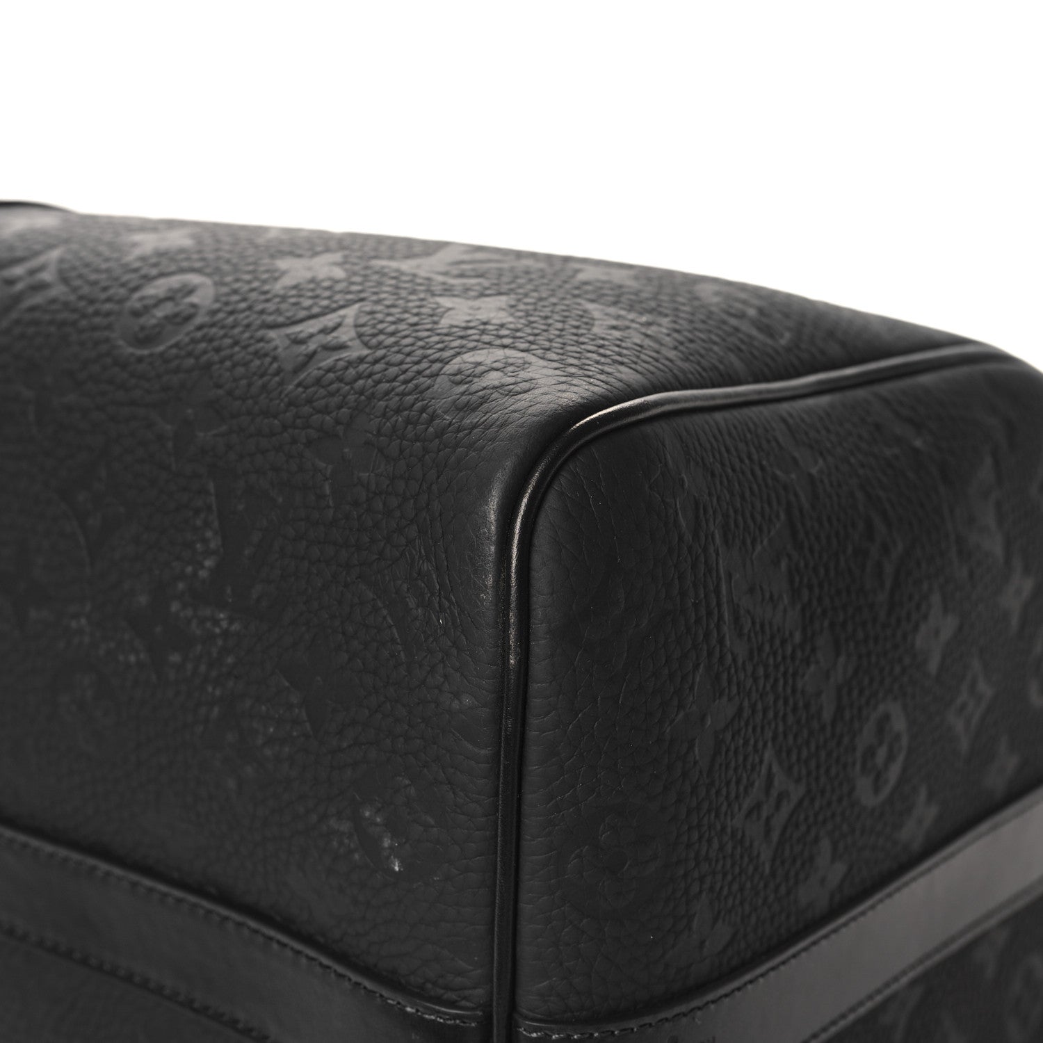 Louis Vuitton Taurillon Monogram Keepall Bandouliere 50 Black 10 of 10