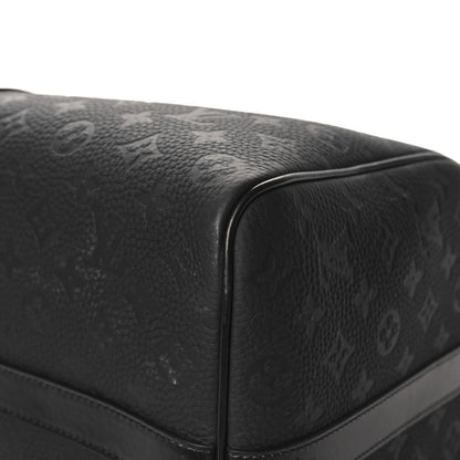 Louis Vuitton Taurillon Monogram Keepall Bandouliere 50 Black 10 of 10