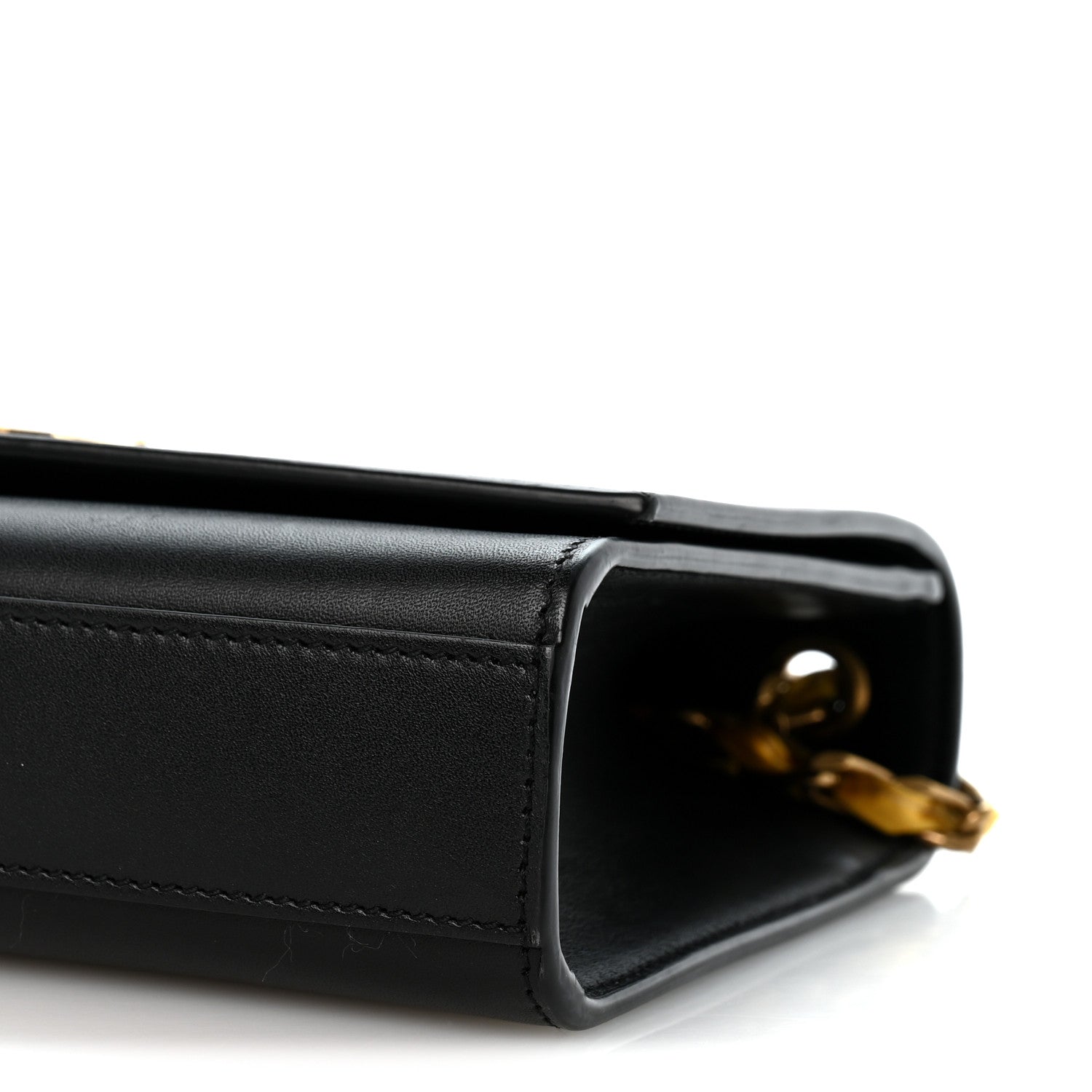 Saint Laurent Smooth Calfskin Medium Classic Monogram Kate Satchel Black 9 of 11