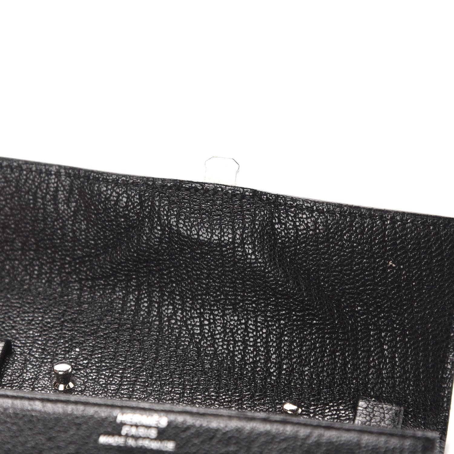Hermes Chevre Chamkila Mini Cinhetic Wallet Black 8 of 13