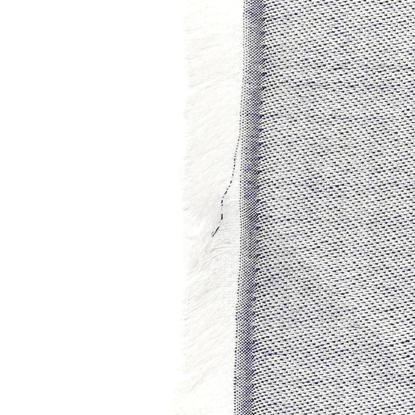 Silk Wool Monogram Denim Shawl Light Blue