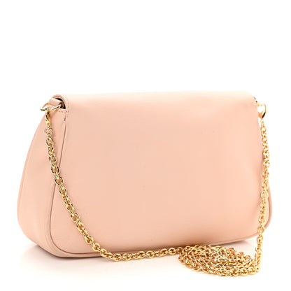 Fendi Vitello Flamingo Enamel Fendista Pouchette Crossbody Rosa Plaster 2 of 10