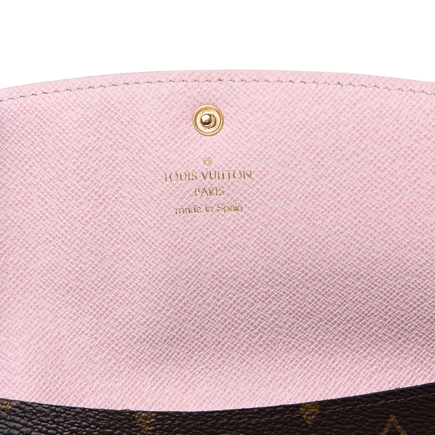 Monogram Emilie Wallet Rose Ballerine