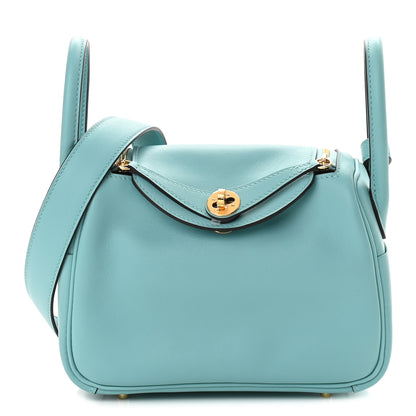 Hermes Swift Mini Lindy 20 Bleu Atoll 1 of 9