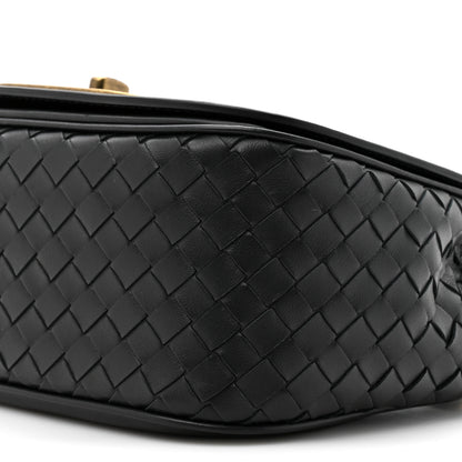 Bottega Veneta Nappa Intrecciato BV Luna Shoulder Bag Black 10 of 10