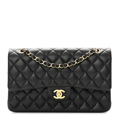 Chanel Lambskin Quilted Medium Double Flap Black 1 of 16