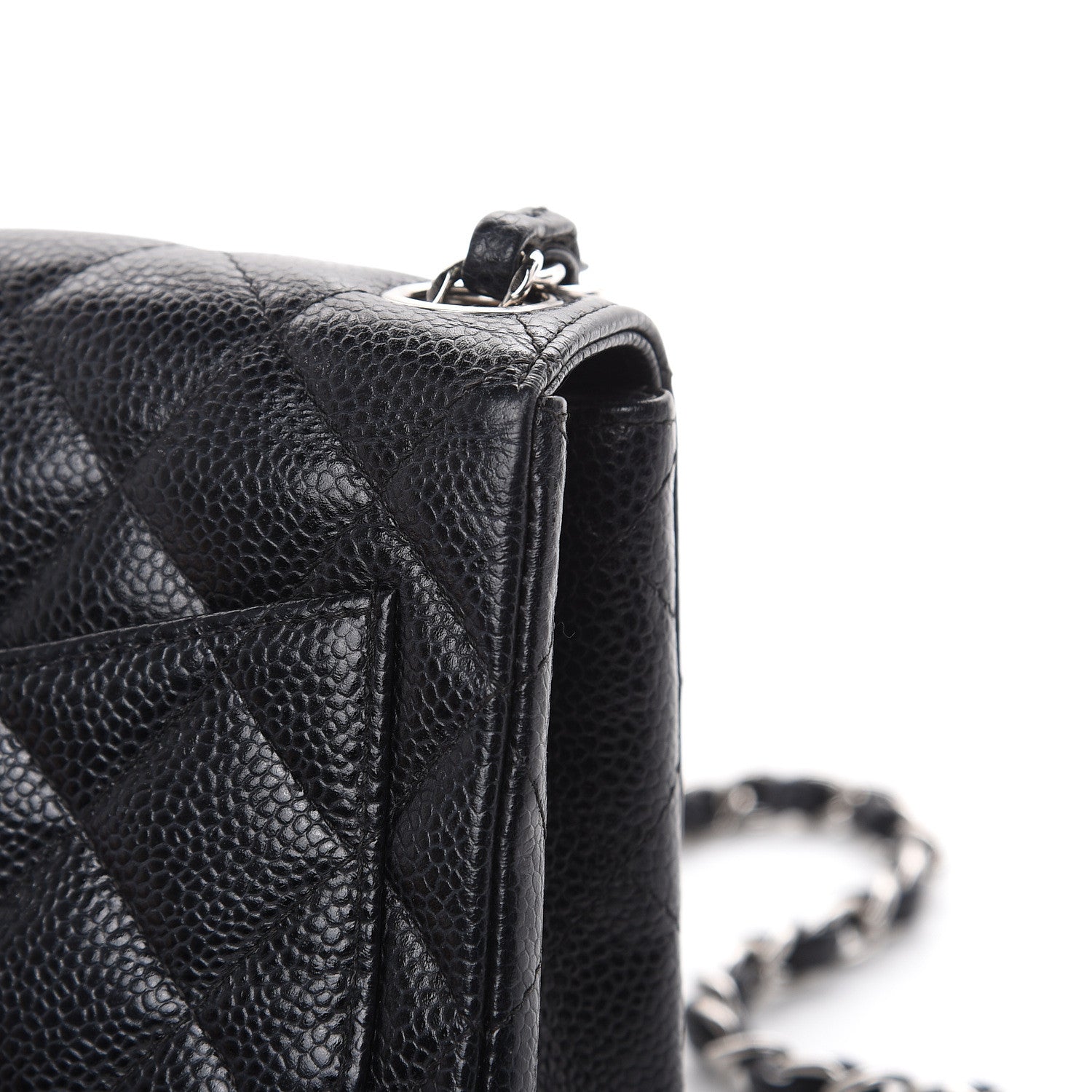 Chanel Caviar Quilted Mini Square Flap Black 12 of 15