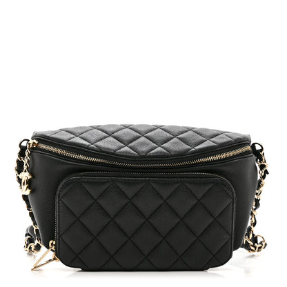 Chanel Caviar Quilted Business Affinity Waist Belt Bag Black 1 of 7