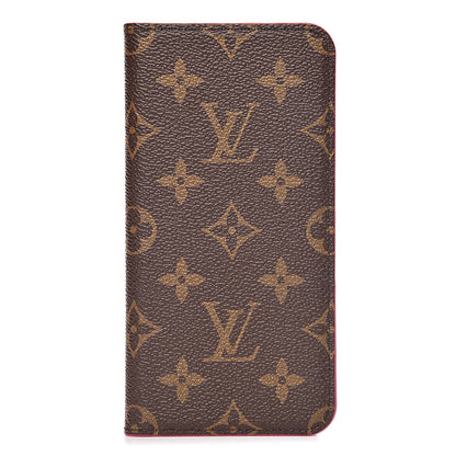 Louis Vuitton Monogram iPhone XS Max Folio Case Rose Pop 1 of 7
