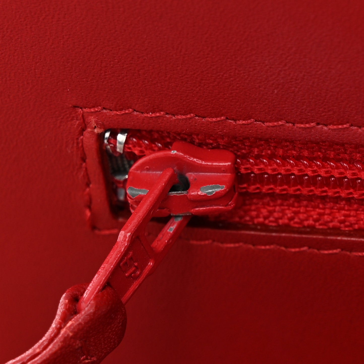 Patent Quilted Brilliant Wallet On Chain WOC Red