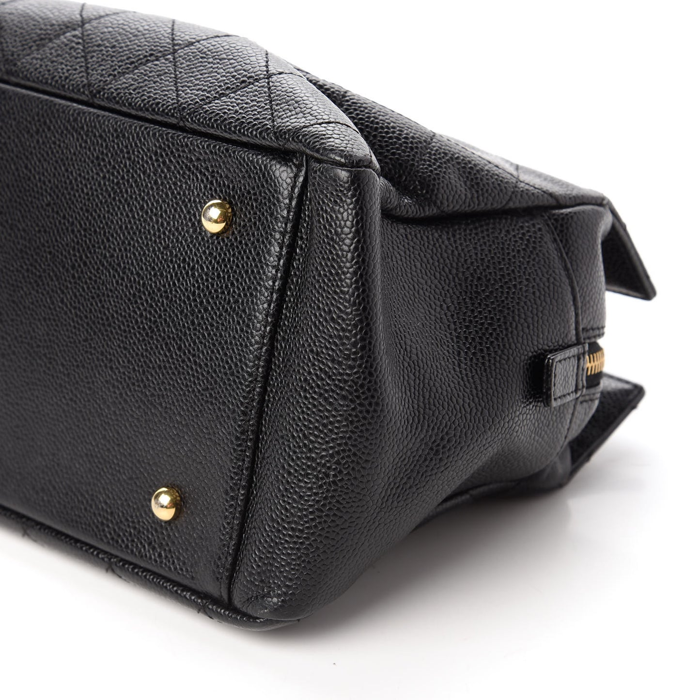 Caviar Quilted Petit Timeless Tote PTT Black