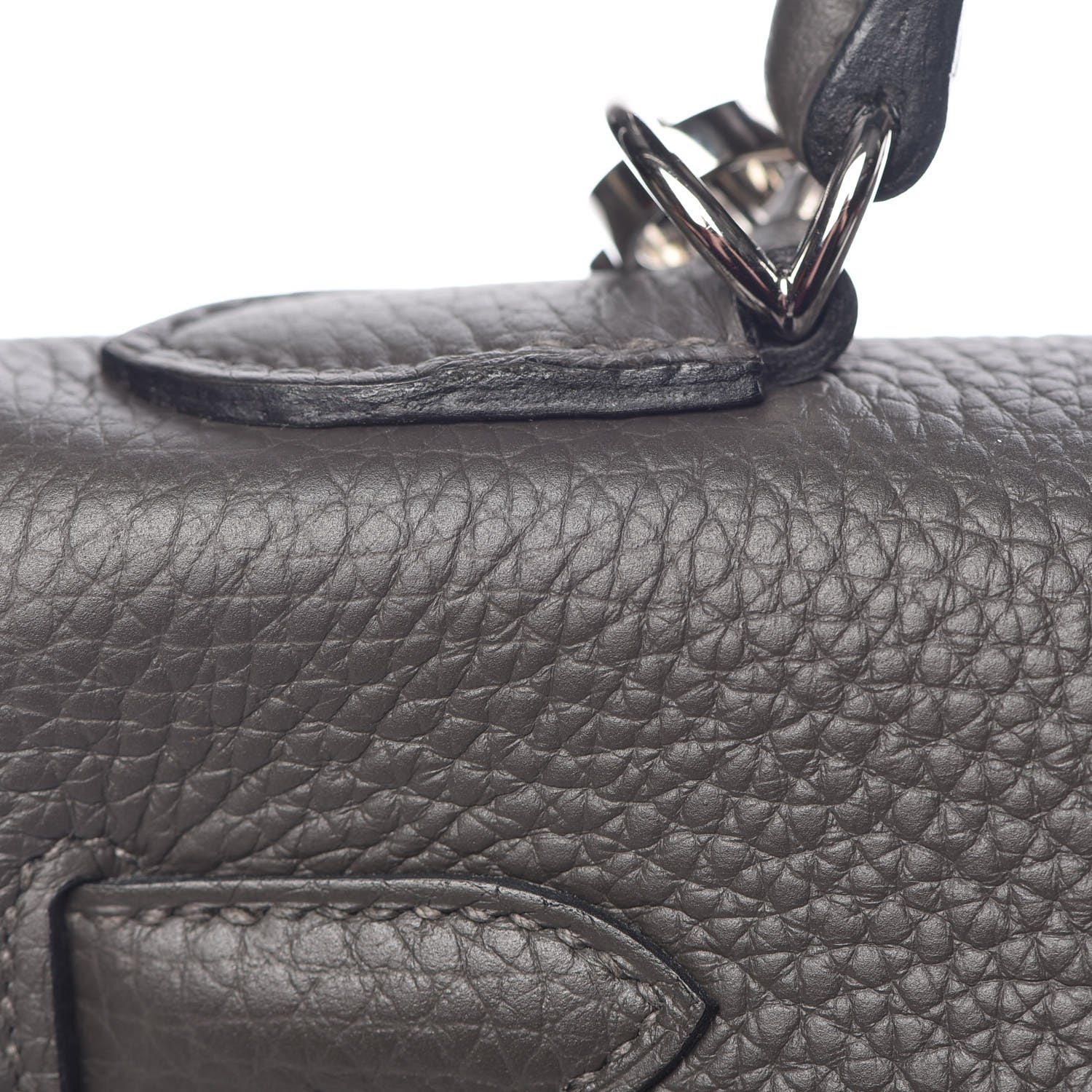 Hermes Taurillon Clemence Horseshoe Kelly Retourne 32 Graphite Tosca 38 of 41