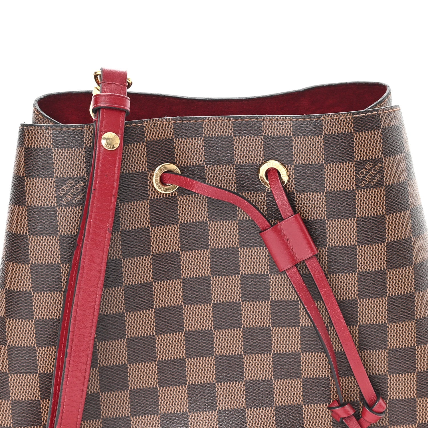 Louis Vuitton Damier Ebene Neonoe MM Cherry Berry 8 of 11